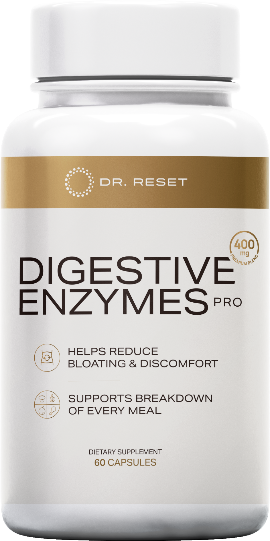 Dr. Reset Digestive Enzyme Label Render